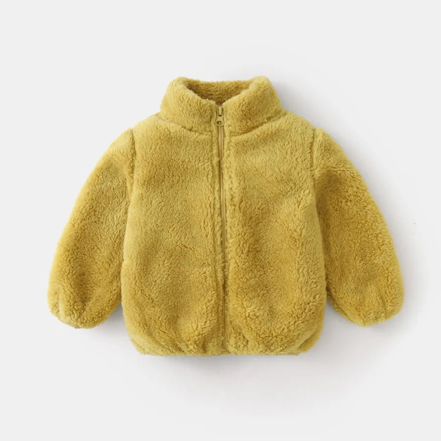 Pluche kinderjas met rits - afbeelding 4