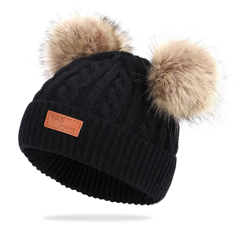 Kindermuts met pompons - afbeelding 9