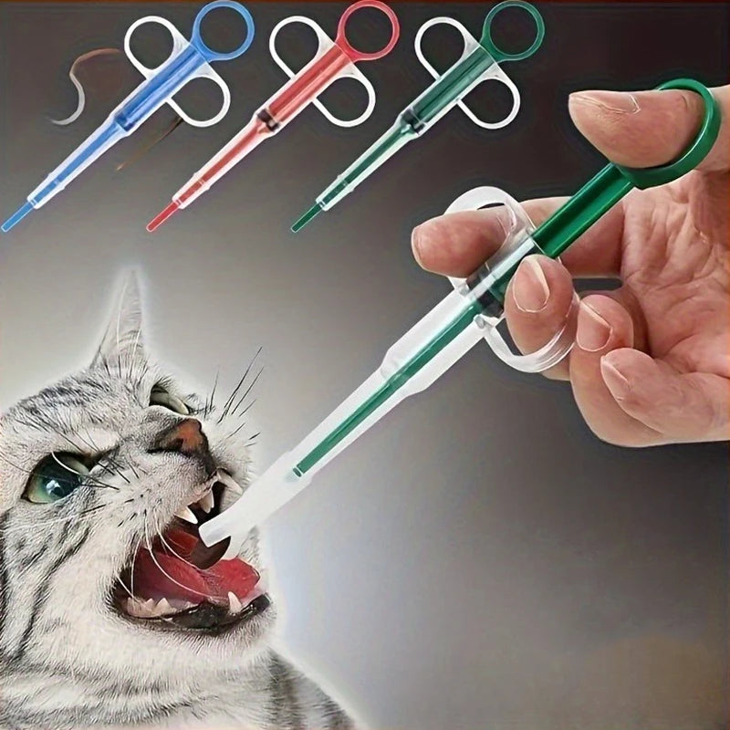 Pillendispenser met voedingsspuit voor huisdieren
