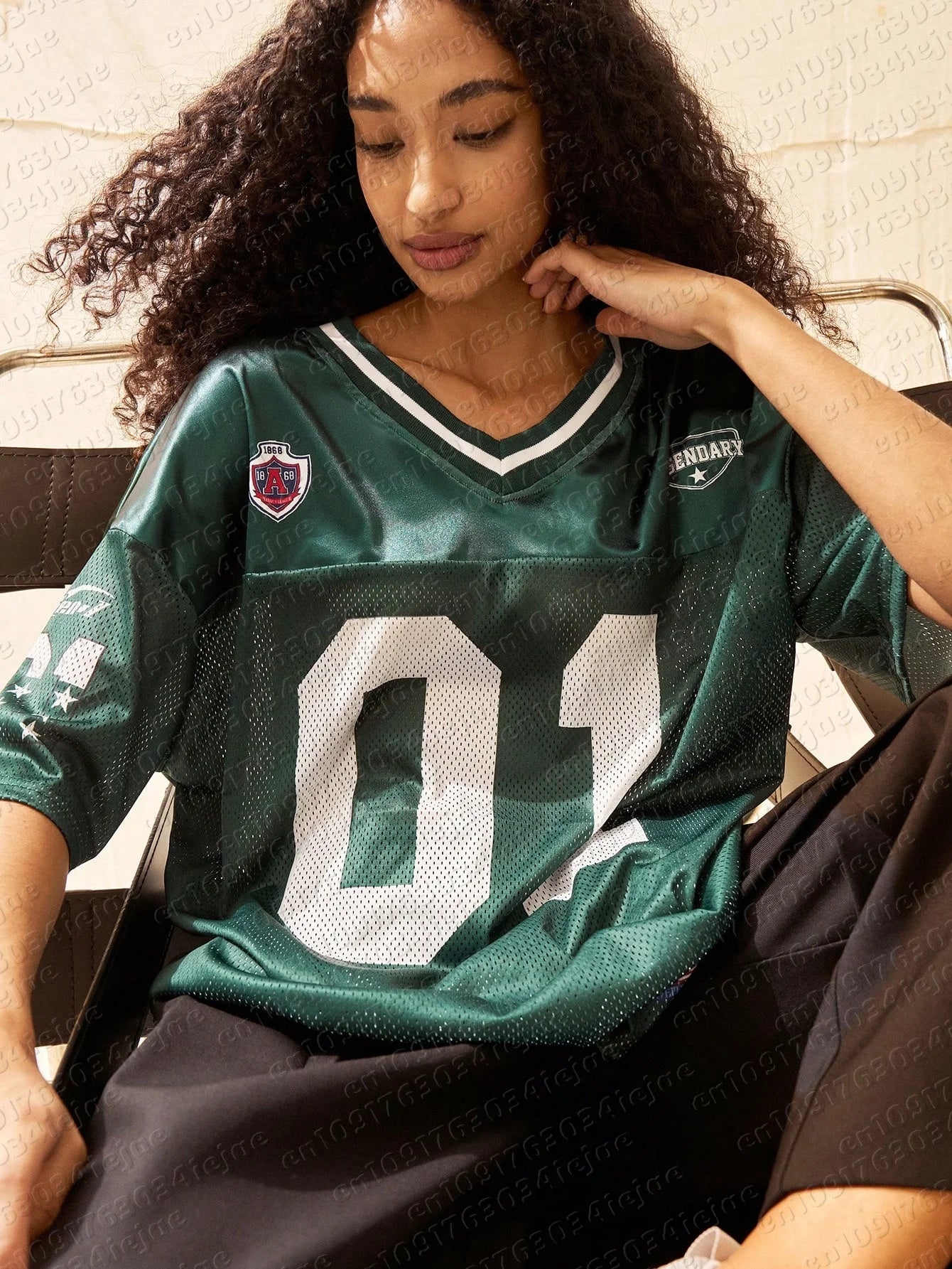 American Sports V-hals T-shirt