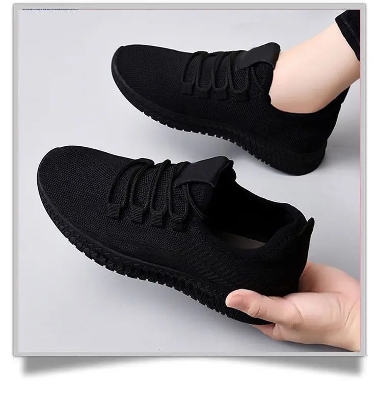 Ademende zwarte damessneakers - afbeelding 16