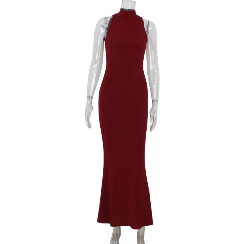 Glitter-maxi-jurk met col - afbeelding 15
