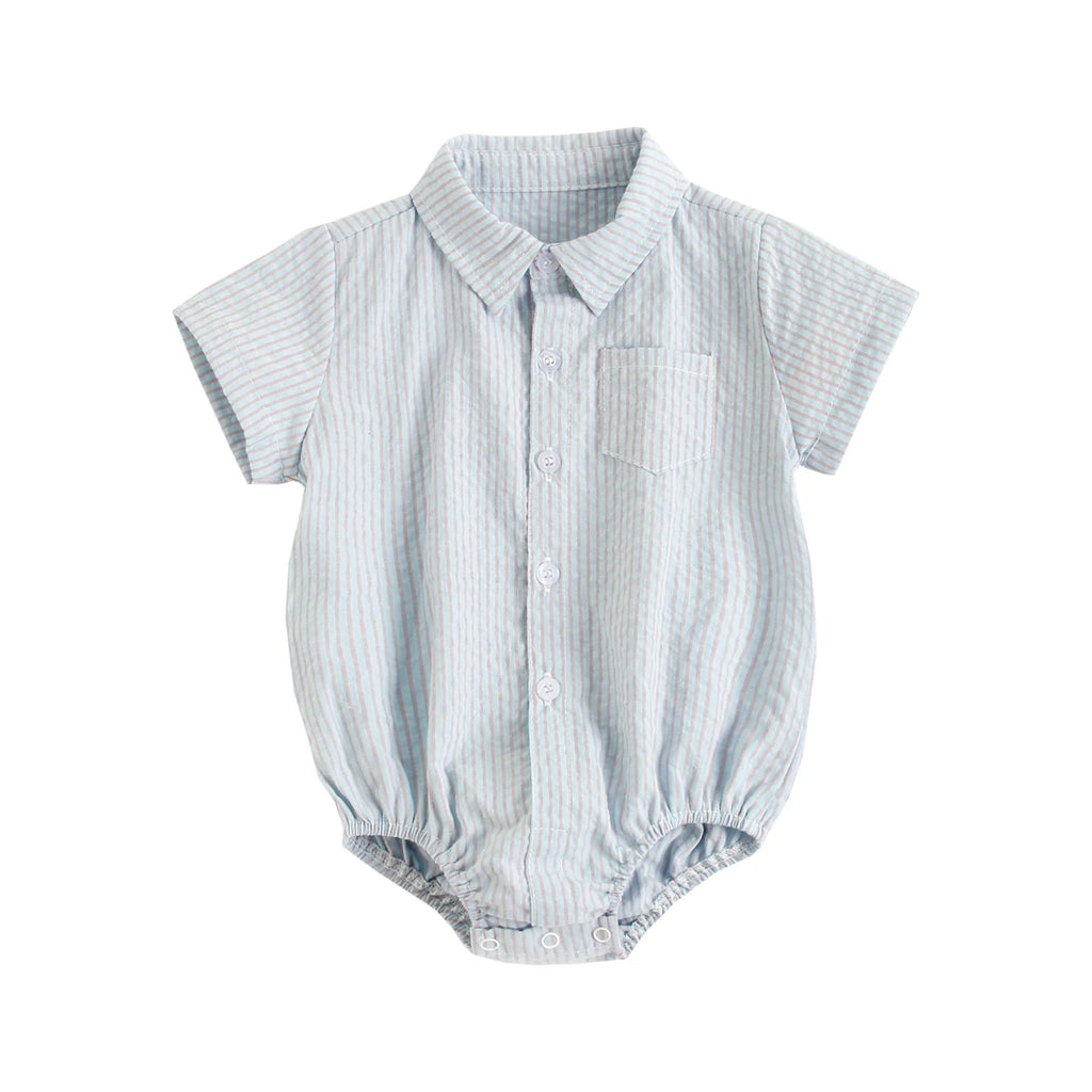 Katoenen babyromper voor jongens