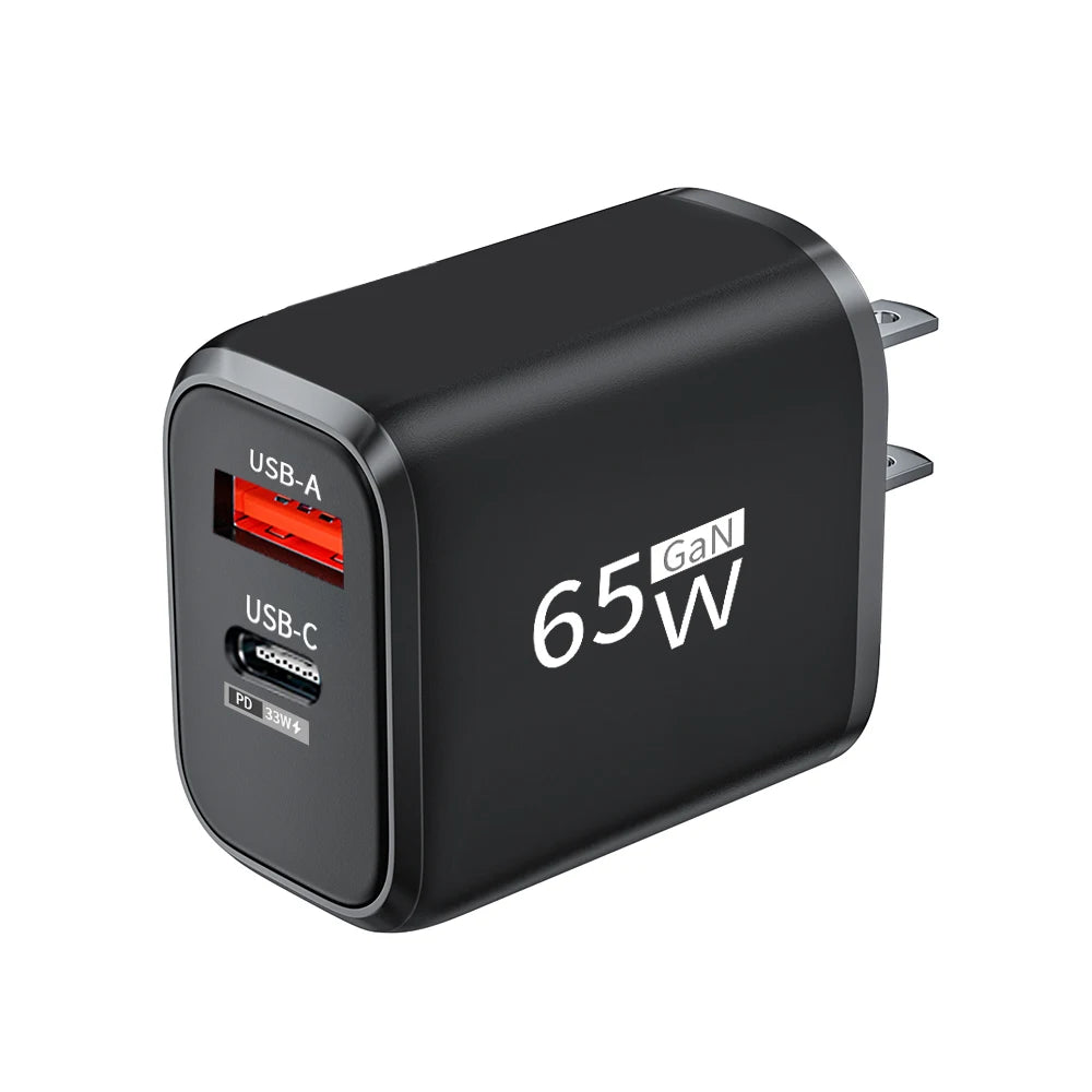 65W GaN USB-C snellader
