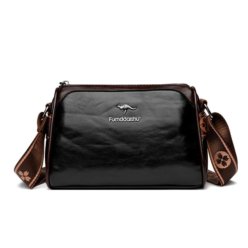 Stijlvolle luxe leren crossbody tas