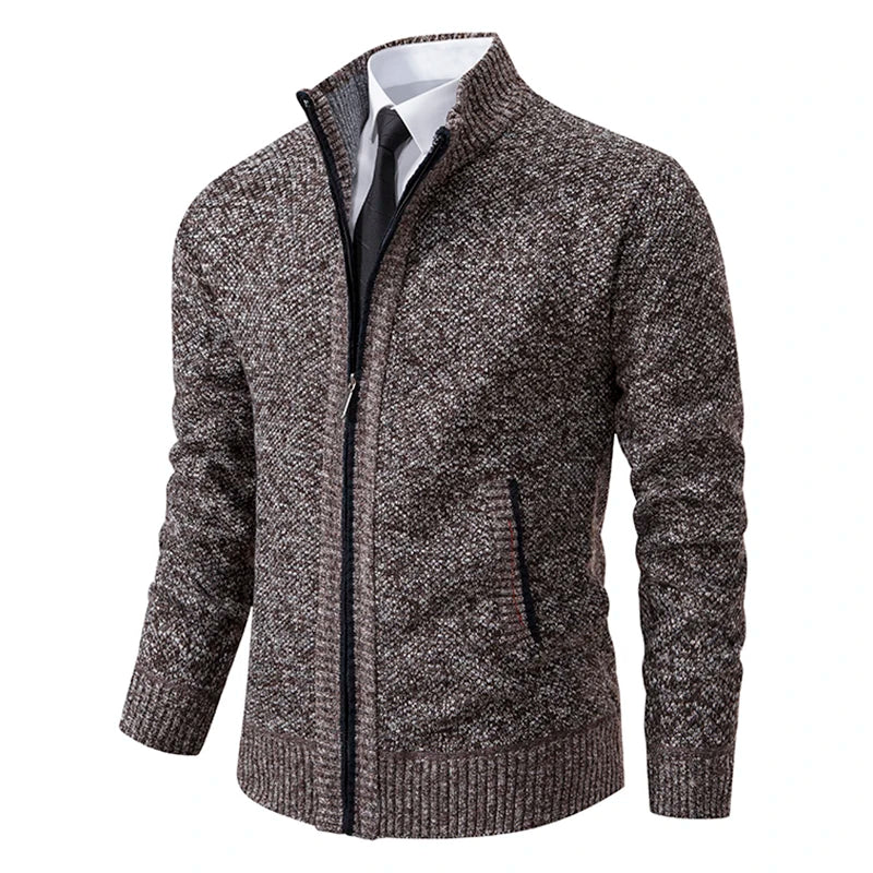 Gebreid herenvest met fleece - afbeelding 21