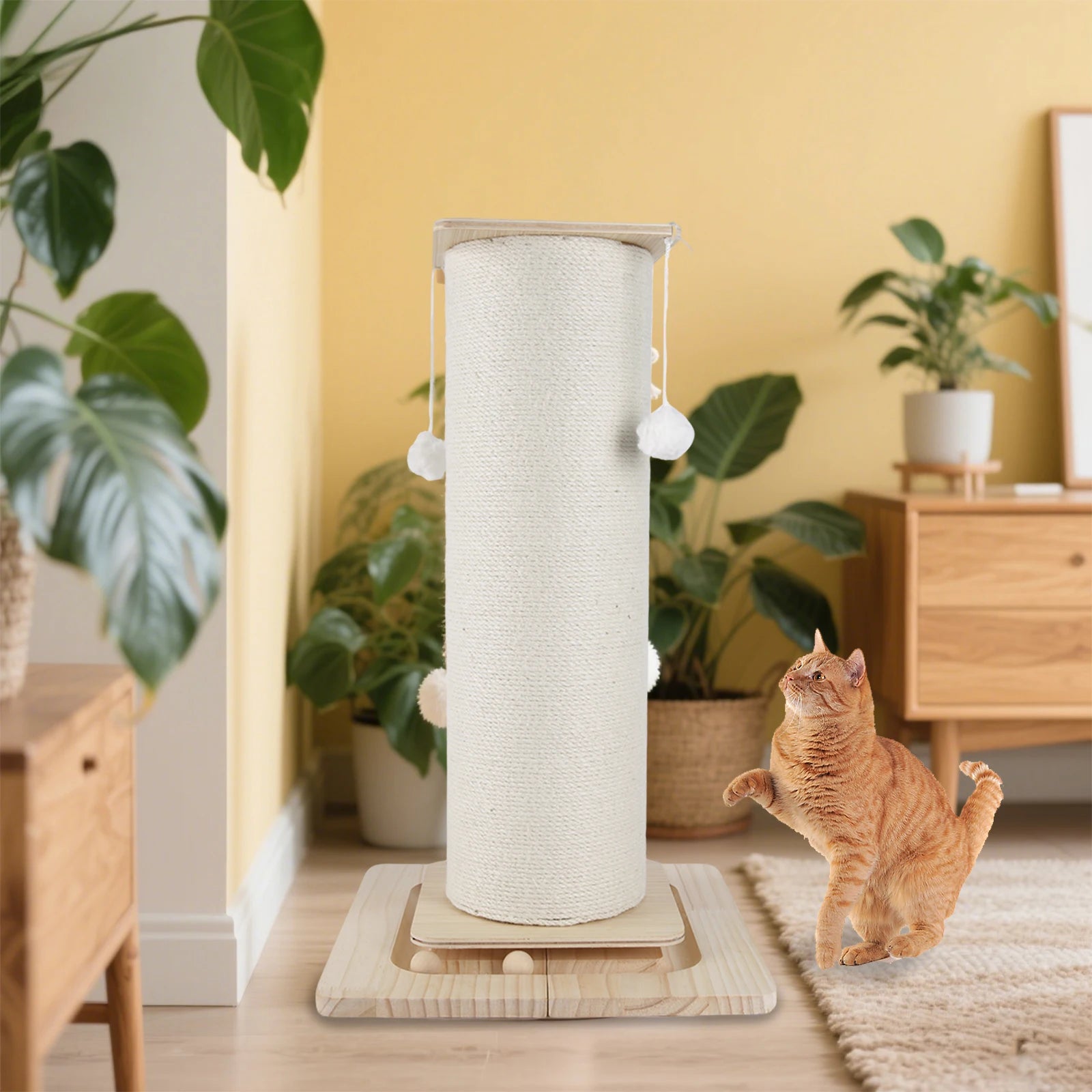 Stevige sisal krabpaal