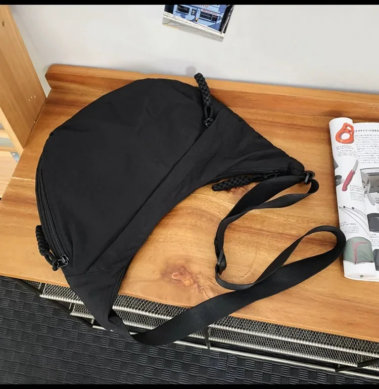 Nylon hobo crossbody tas - afbeelding 19