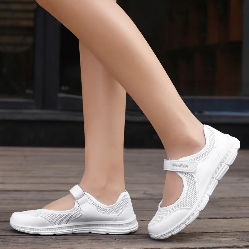 Damessneakers met klittenband - afbeelding 5