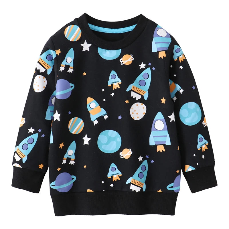 Kindersweater met vrolijke print
