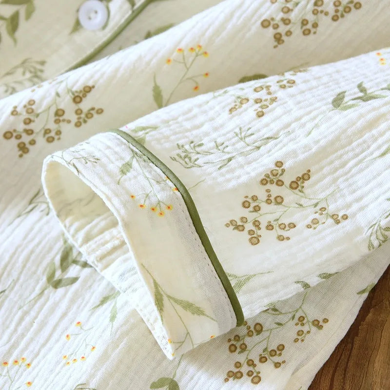 Katoenen pyjama met bloemenprint - afbeelding 5
