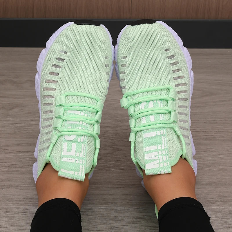 Ademende gebreide sneakers - afbeelding 9