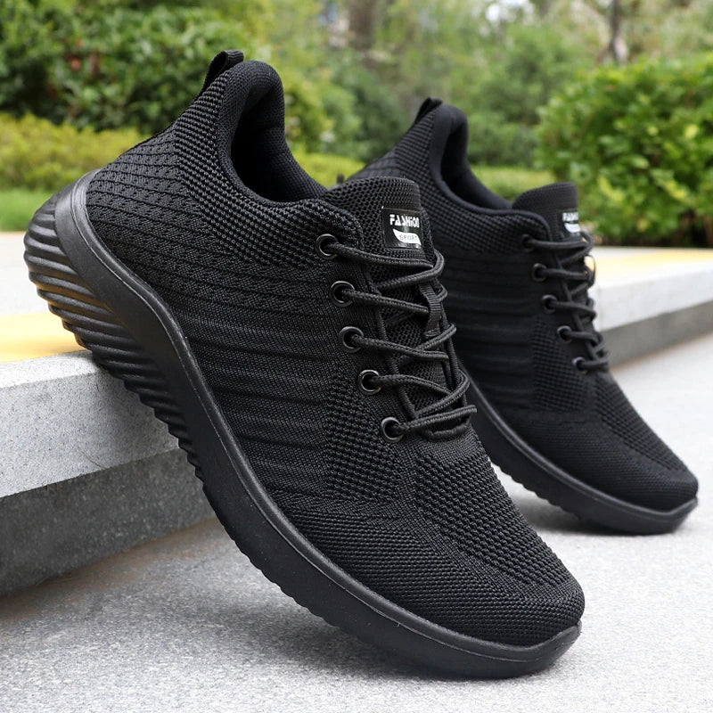 Ademende gebreide herensneakers - afbeelding 3