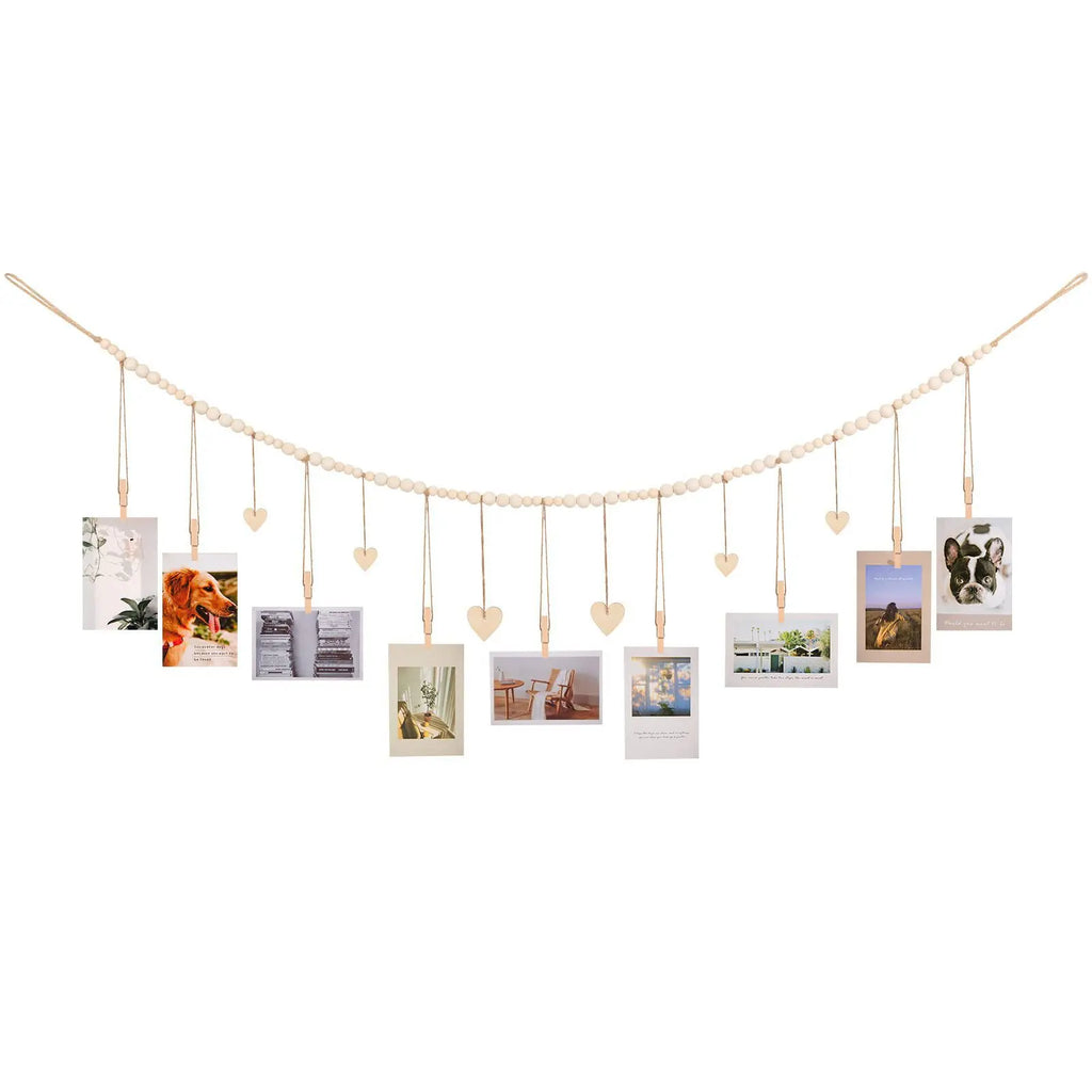 Hangende fotodisplay wanddecoratie