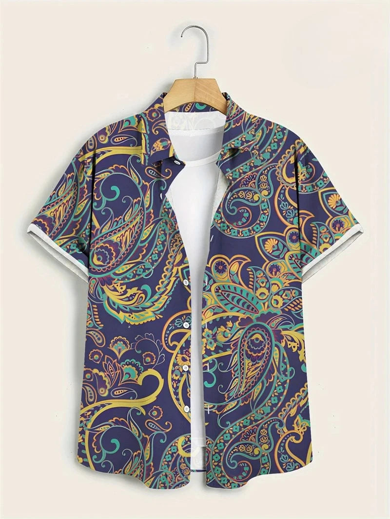 Hawaïhemd met paisleyprint - afbeelding 5