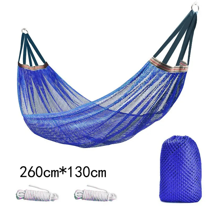 Outdoor hangmat met ice silk mesh materiaal en anti-tip ontwerp