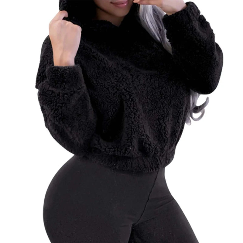 Teddy hoodie met berenoortjes - afbeelding 20