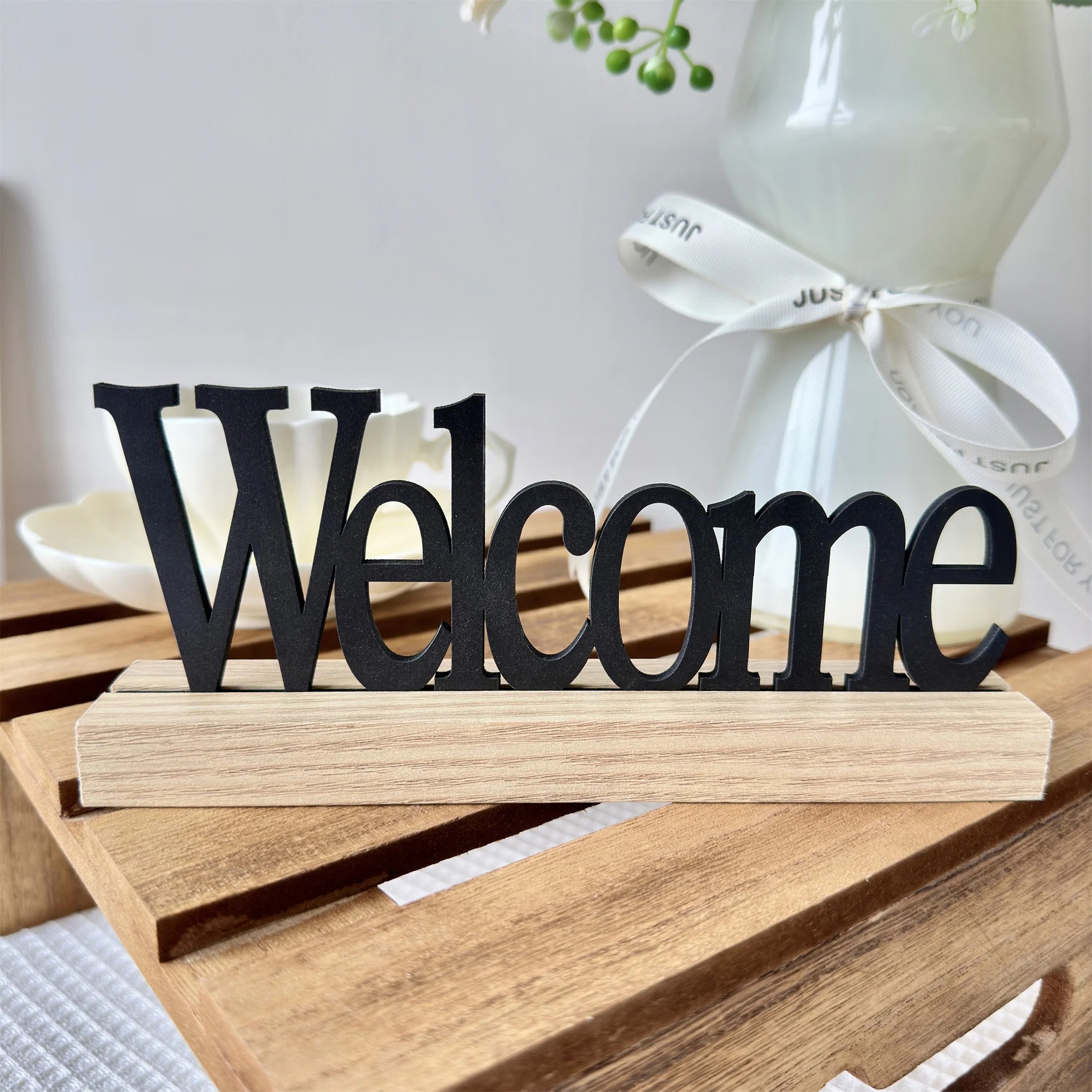 Houten inspiratiedecoratie