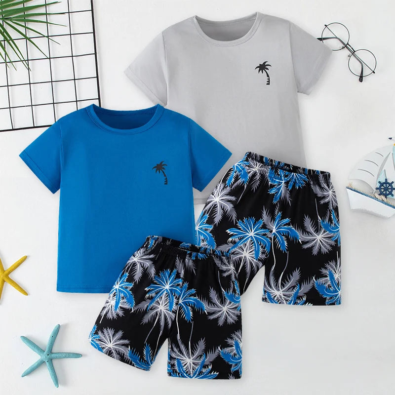 Zomerse 2/4-delige vrijetijds- en sportset