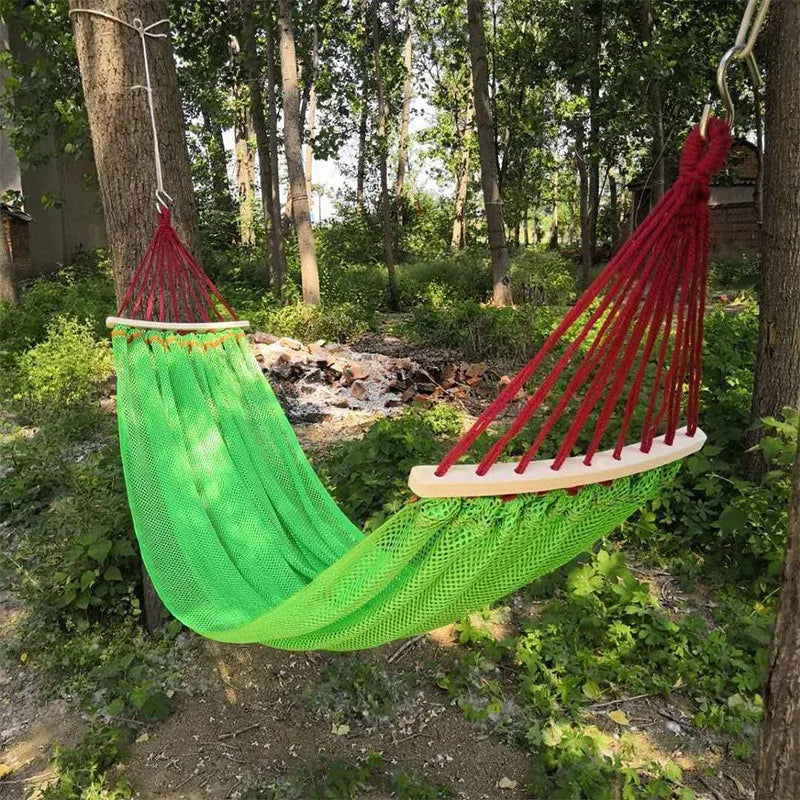 Outdoor hangmat met ice silk mesh materiaal en anti-tip ontwerp