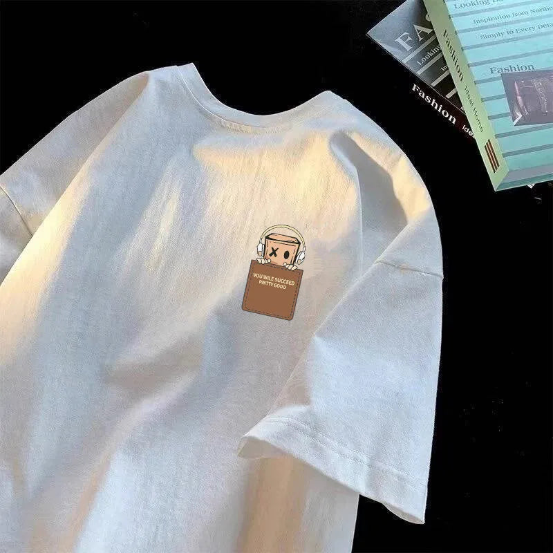 T-shirt met borstzakprint - afbeelding 7