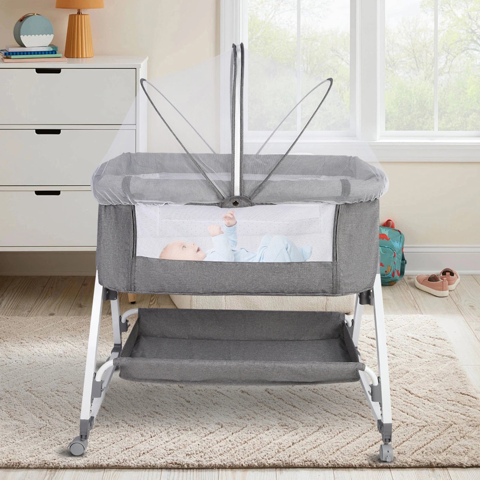 4-in-1 multifunctionele babybedje