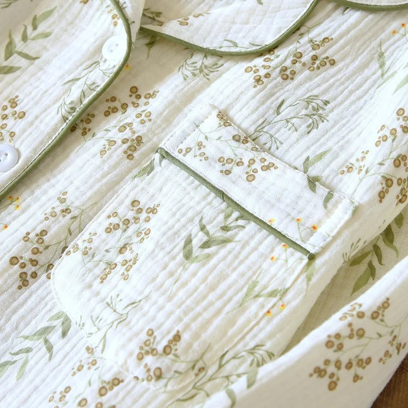 Katoenen pyjama met bloemenprint - afbeelding 9