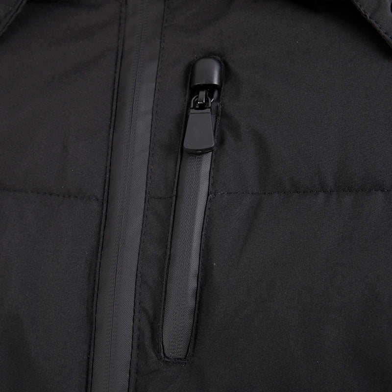 Gewatteerde winterjas met riem - afbeelding 25