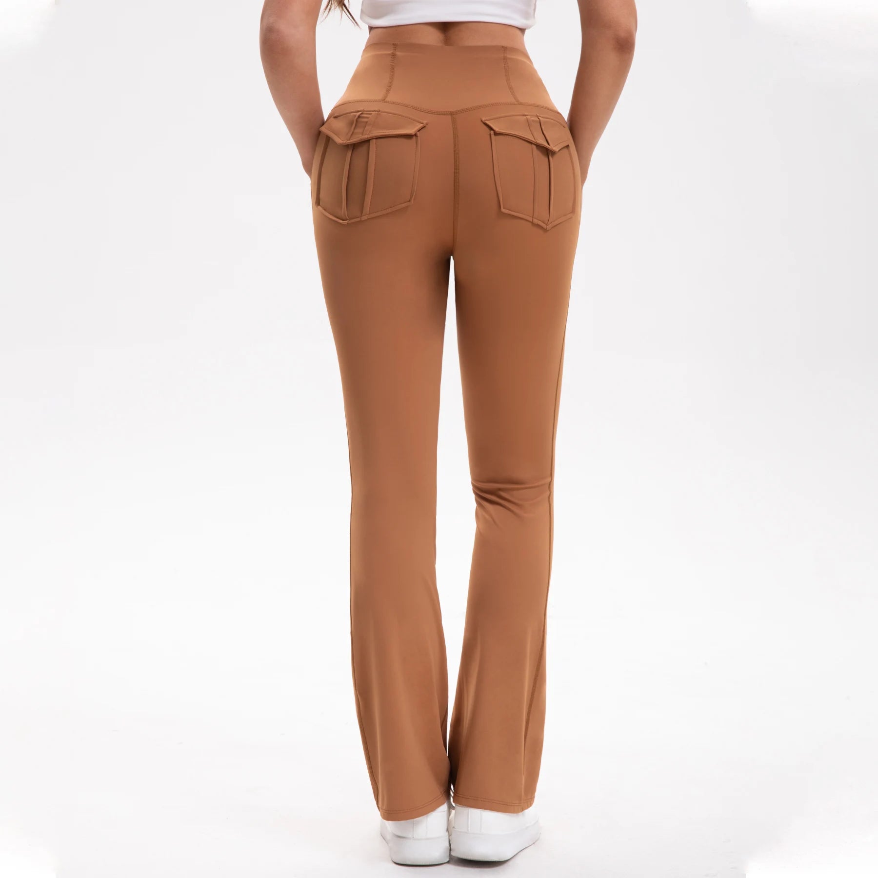 High waisted flared yoga pants voor dames