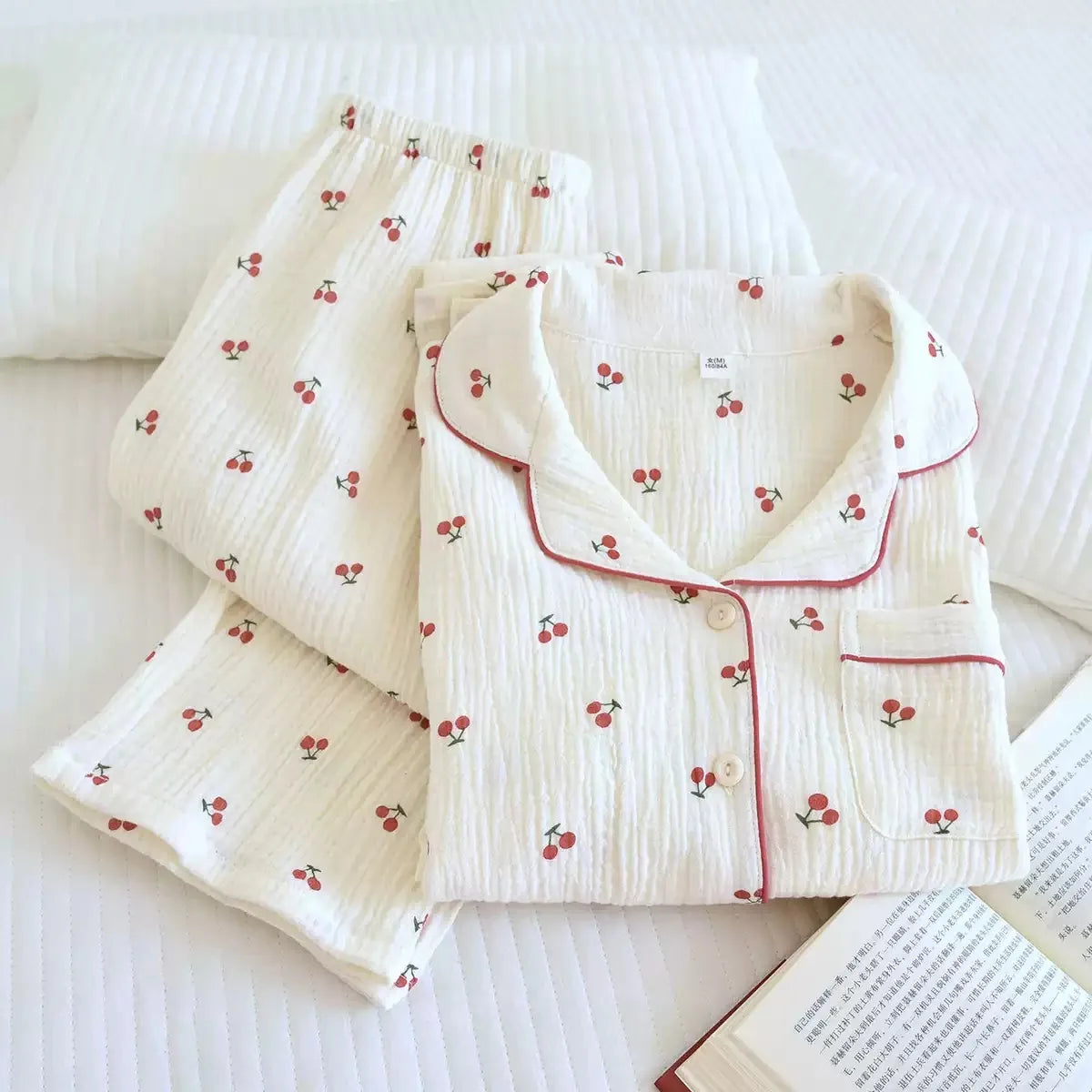 Katoenen pyjama met bloemenprint - afbeelding 20