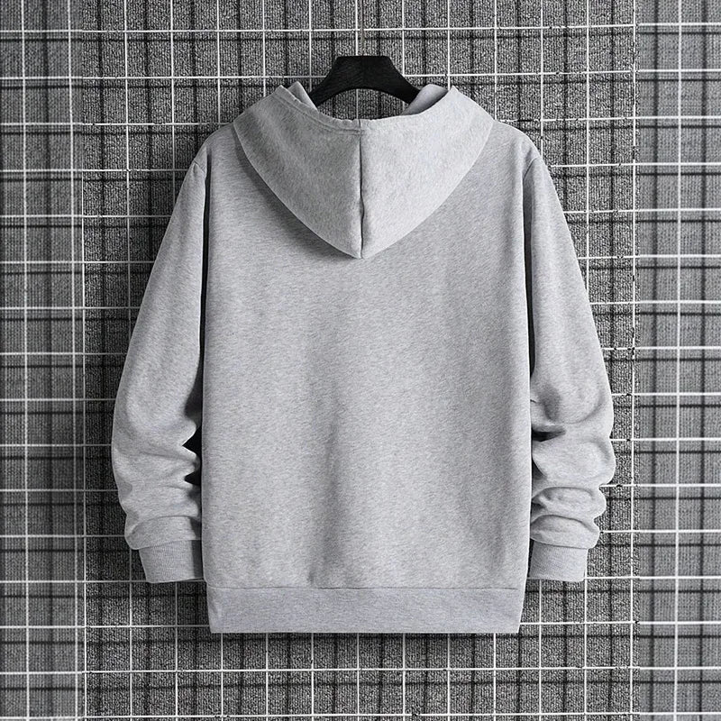 Basic herenhoodie met kangoeroezak - afbeelding 3