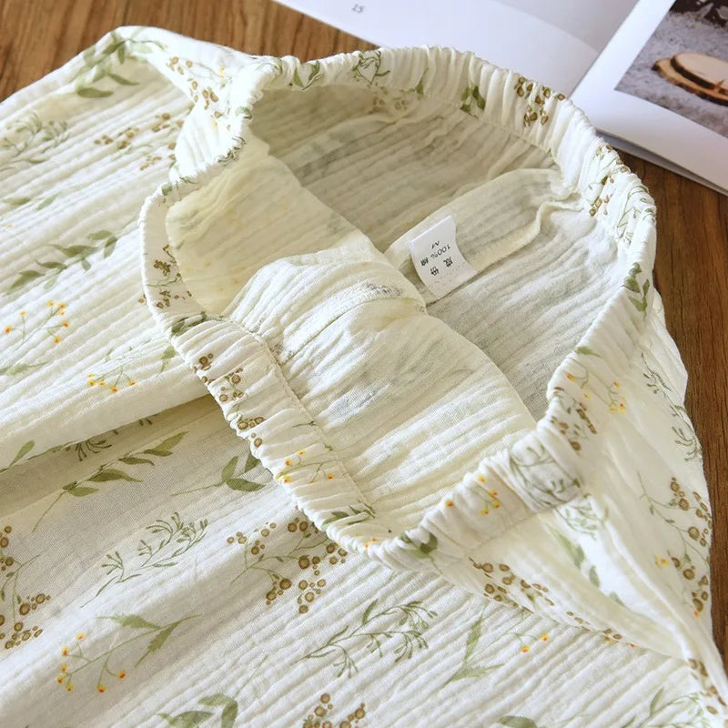 Katoenen pyjama met bloemenprint - afbeelding 12