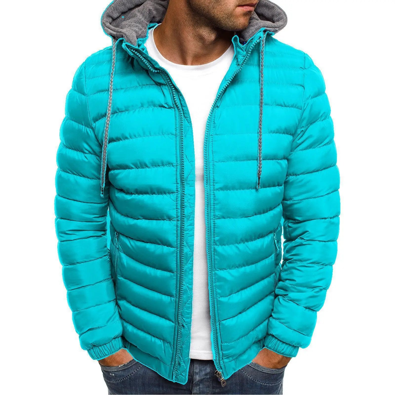 Gevoerde parka met rits