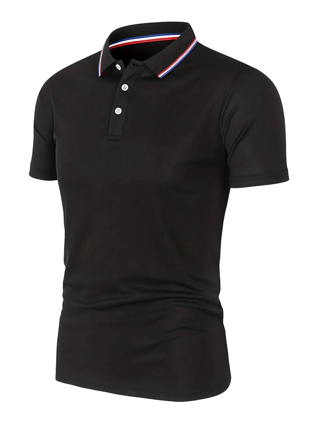 Herenpoloshirt met streepkraag - afbeelding 6