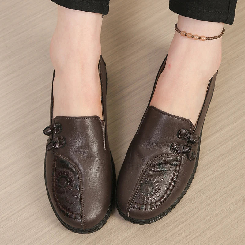 Damesloafers met bloemmotief - afbeelding 5
