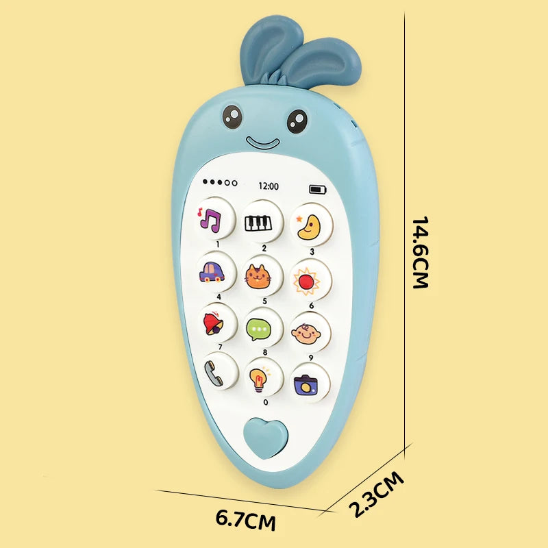 Speelgoedtelefoon met bijtring en geluid