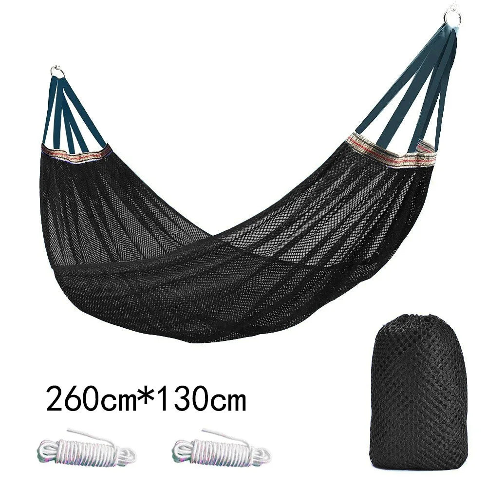 Outdoor hangmat met ice silk mesh materiaal en anti-tip ontwerp