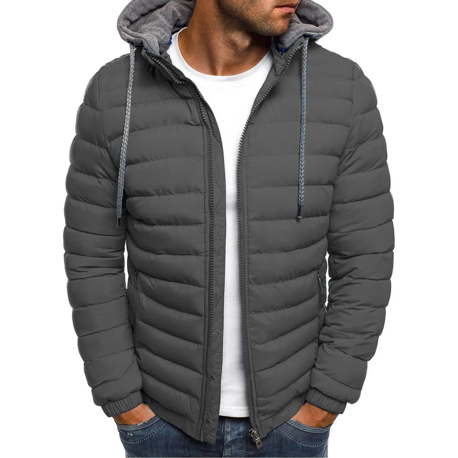 Gevoerde parka met rits