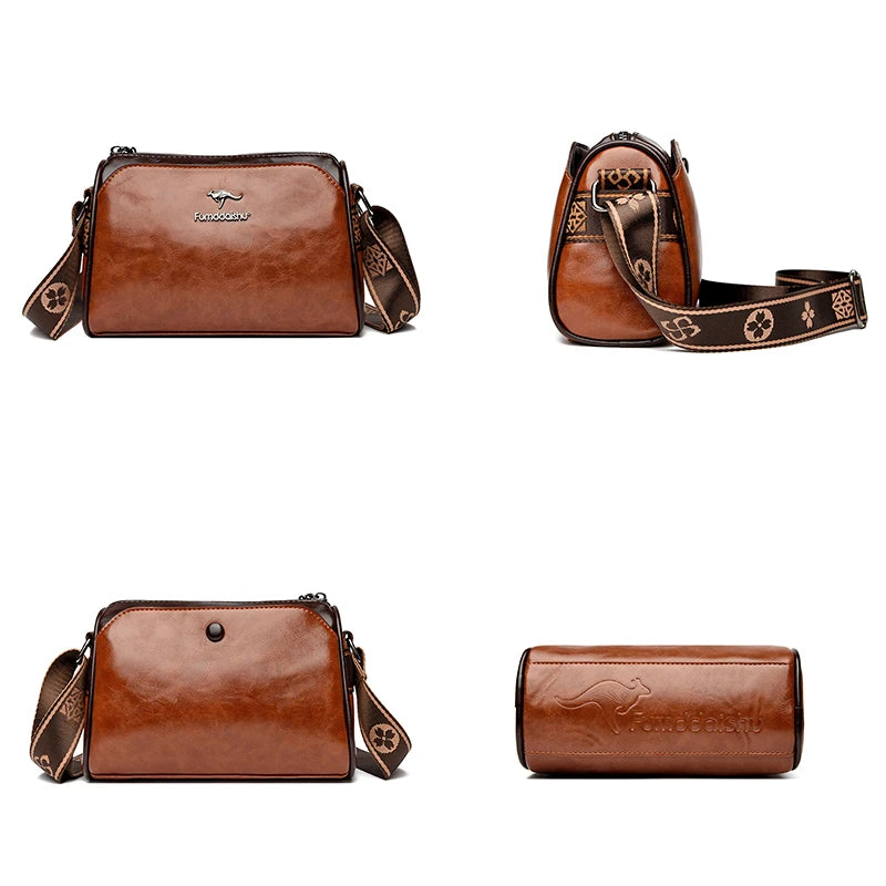 Stijlvolle luxe leren crossbody tas