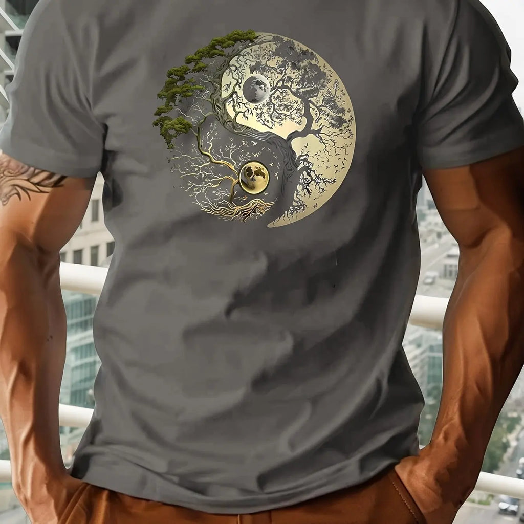 T-shirt met yin-yangprint - afbeelding 33