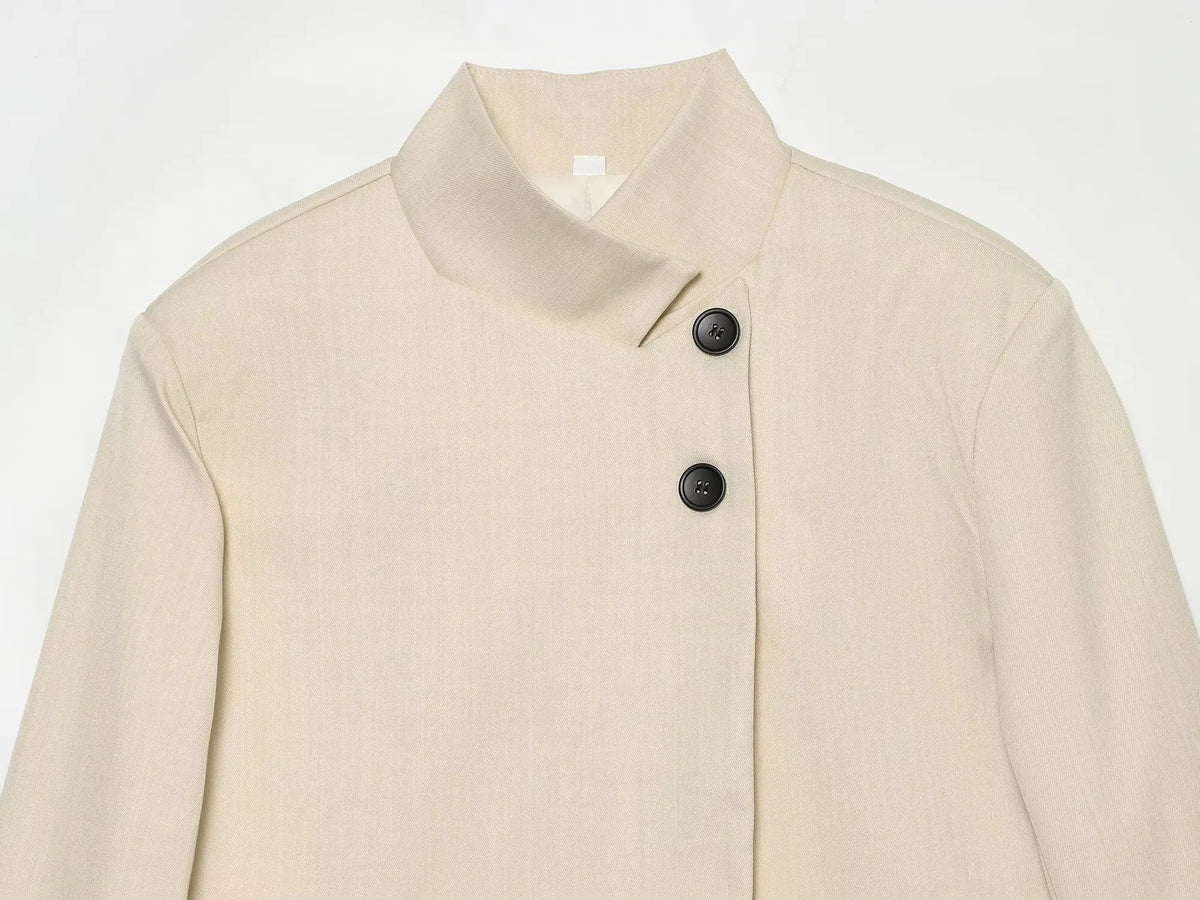 Blazer met opstaande kraag - afbeelding 16