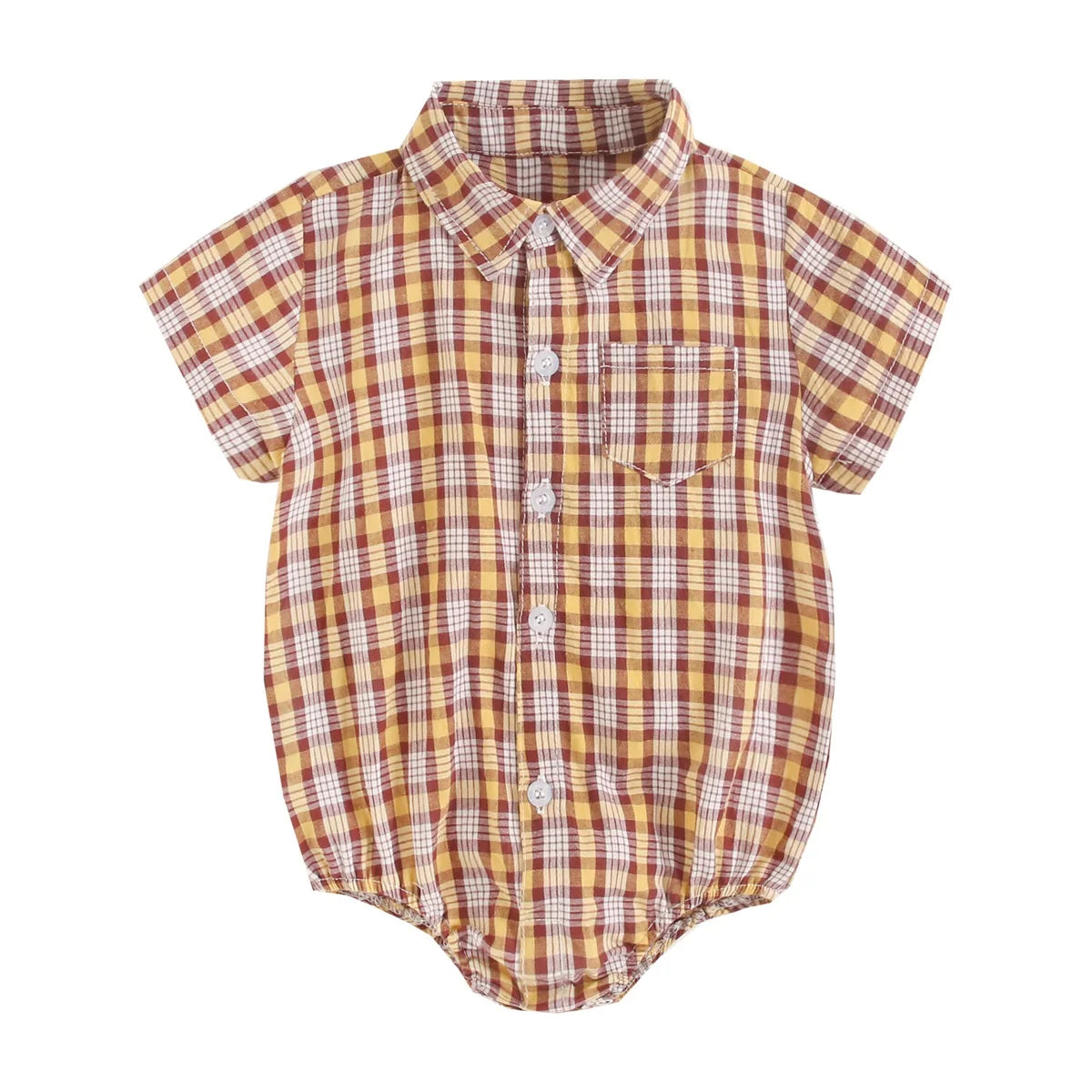Katoenen babyromper voor jongens