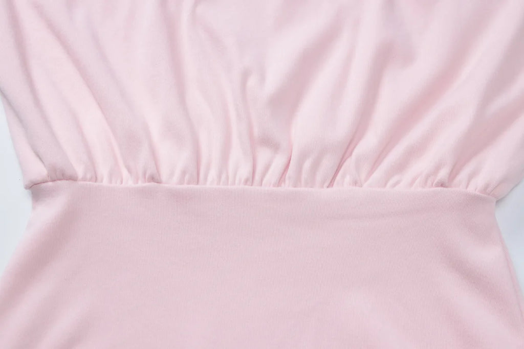 Off-shoulder jurk met vleermuismouwen - afbeelding 29