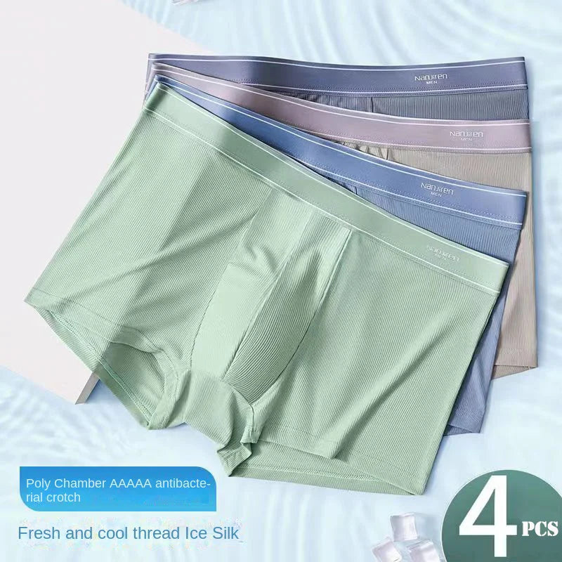 Boxershorts, zijdezacht materiaal (set van 4)