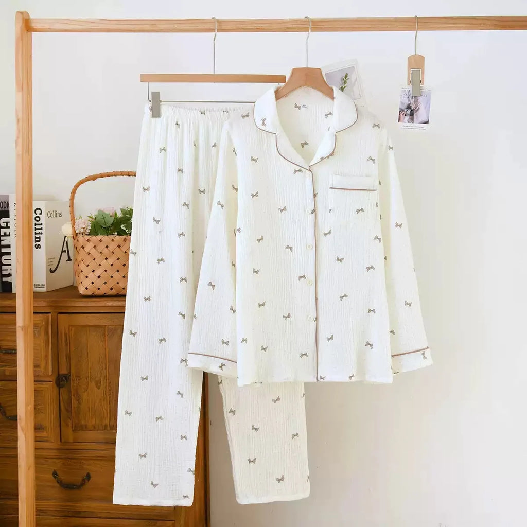 Katoenen pyjama met bloemenprint - afbeelding 28