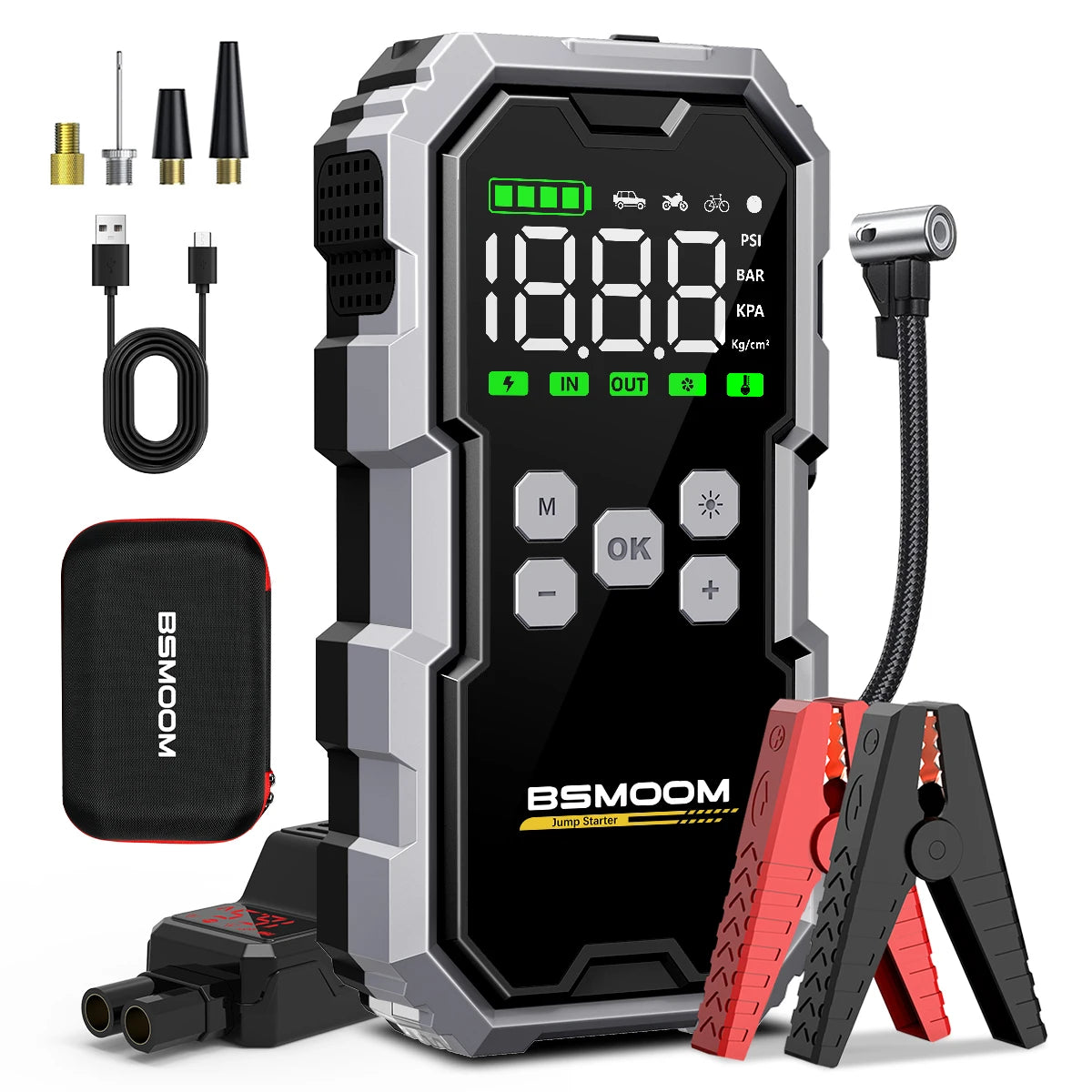 1500A Auto Jumpstarter met Powerbank