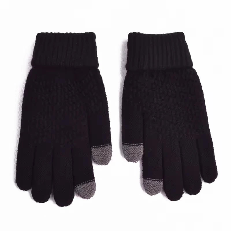 Gebreide touchscreen handschoenen