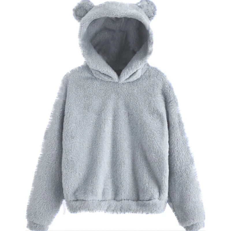 Teddy hoodie met berenoortjes - afbeelding 21