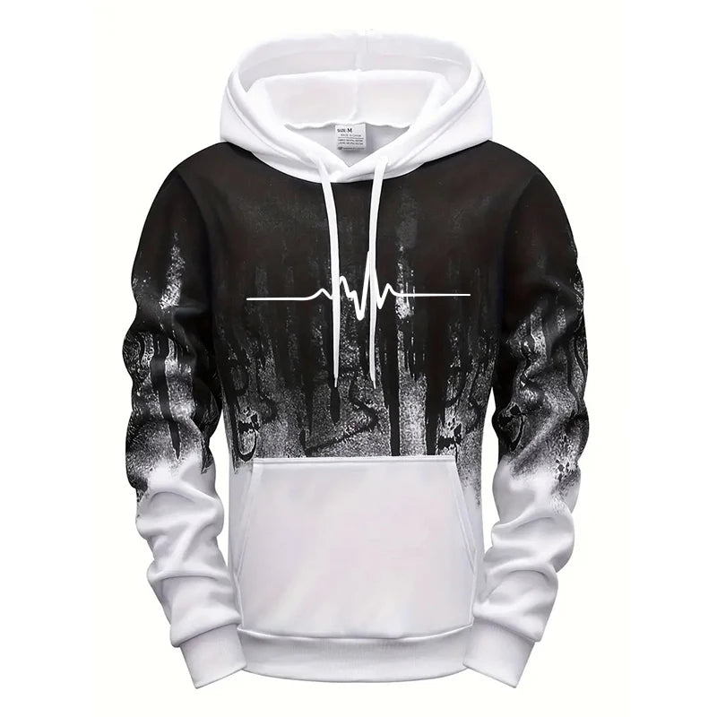 Joggingpak met hartslagprint - afbeelding 4