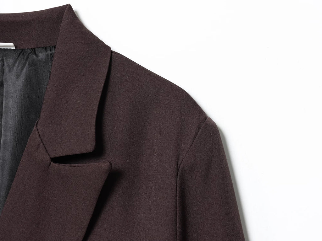 Oversized blazer met dubbele rij knopen - afbeelding 4